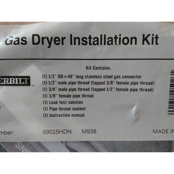 Everbilt Gas Dryer Installation Kit - Picture 4 of 4